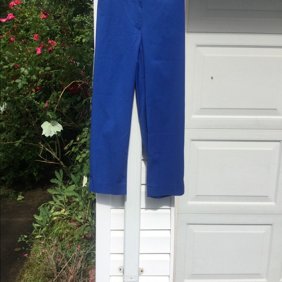 NWT Talbots "The Perfect Crop" Royal Blue Pant - Picture 7 of 7